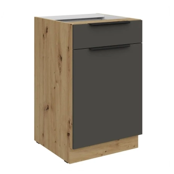 50 D 1F 1S BB - ARIA GRAFIT-AR Meble kuchenne ARIANA, Meble kuchenne na wymiar, kuchnia na wymiar, szafki kuchenne, fronty antyfinger, szafka z szufladami, zakudowa kuchenna, kuchnie modułowe