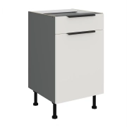 Przejdź do produktu Szafka kuchenna dolna 50 D 1F 1S BB PREMIUM BOX ARIANA CRYSTAL WHITE/ANTRACYT biały mat/antracyt 