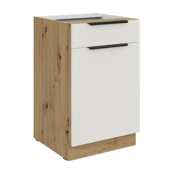 50 D 1F 1S BB - ARIA WHITE-AR Meble kuchenne ARIANA, Meble kuchenne na wymiar, kuchnia na wymiar, szafki kuchenne, fronty antyfinger, szafka z szufladami, zakudowa kuchenna, kuchnie modułowe