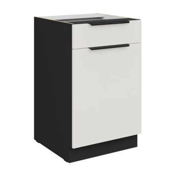 50 D 1F 1S BB - ARIA WHITE-BL Meble kuchenne ARIANA, Meble kuchenne na wymiar, kuchnia na wymiar, szafki kuchenne, fronty antyfinger, szafka z szufladami, zakudowa kuchenna, kuchnie modułowe