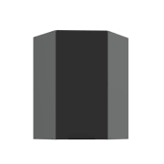 Przejdź do produktu Szafka kuchenna górna narożna 60x60 GN-90 1F (45*) ARIANA BLACK/ ANTRACYT  czarny/antracyt  