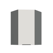 Przejdź do produktu Szafka kuchenna górna narożna 60x60 GN-90 1F (45*) ARIANA CRYSTAL WHITE/ANTRACYT biały mat/antracyt 