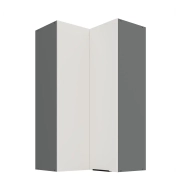 Przejdź do produktu Szafka kuchenna górna narożna 60x60 GN-108 2F (90*) ARIANA CRYSTAL WHITE/ANTRACYT biały mat/antracyt 