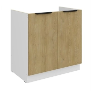 Przejdź do produktu Szafka kuchenna dolna zlewowa 80 ZL 2F BB DĄB CREMONA BIAŁY/ANTRACYT/CZARNY/DĄB ARTISAN