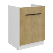 Przejdź do produktu Szafka kuchenna dolna zlewowa z szufladą 60 ZL 1S BB DĄB CREMONA  BIAŁY/ANTRACYT/CZARNY/DĄB ARTISAN 