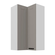 Przejdź do produktu Szafka kuchenna górna narożna 60x60 GN-108 1F (90*) jasny szary/biały mat LUNEA CLAYGREY/WH 