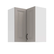 Przejdź do produktu Szafka kuchenna górna narożna 60x60 GN-72 1F 90* jasny szary/biały mat KLEO CLAYGREY/WH  