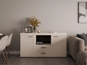 Przejdź do produktu Komoda ROMA BP 20 2F 2S beż piaskowy szer.156,4 cm  x 82 cm x 40,3 cm 