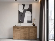Przejdź do produktu Komoda ROMA DL 22 3F dąb lefkas szer.148,8cm x wys.82cm x gł.40,3cm