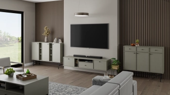 Komoda wisząca 4 JAKATA 313 RTV 2K 1S eucaliptus