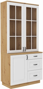 Nadstawka FLORA  WHAR 100 2D biały mat/ dąb artisan