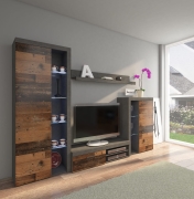 Przejdź do produktu Meblościanka ROMA OLDMAT01 old wood/matera