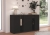 Komoda SARSA MDF LAMELE BL/MAT20 czarny/matera