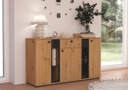 Przejdź do produktu Komoda SARSA MDF LAMELE ARAR20 dąb artisan/dąb artisan