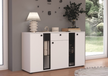 Komoda SARSA MDF LAMELE WH/WH20 biały