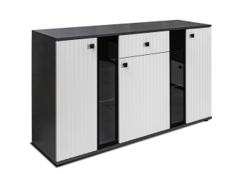 Komoda SARSA MDF LAMELE  WH/MAT 20 biały/matera