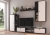 Meblościanka SARSA MDF LAMELE  WH/MAT 01 biały/matera