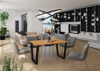 Stół industralny loft  CERES 138x90 cm