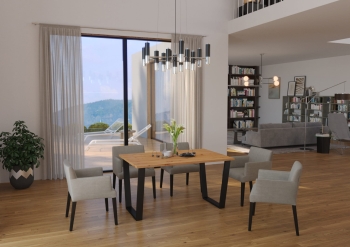 Stół industralny loft  CERES 185x90 cm