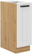 Przejdź do produktu Szafka kuchenna dolna 30 D CARGO BB biały mat/dąb artisan LUNEA WH/AR