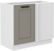 Przejdź do produktu Szafka kuchenna dolna narożna 105 ND 1F BB jasny szary mat/biały mat LUNEA CLAYGREY/WH