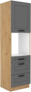 Przejdź do produktu Słupek kuchenny 60 DPS-210 3S 1F ciemny szary mat/ dąb artisan LUNEA DUSTGREY/AR