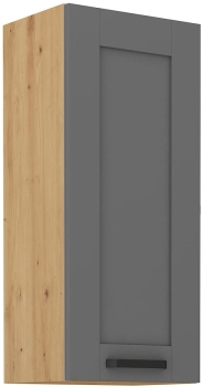 Szafka kuchenna górna 40 G-90 1F ciemny szary mat/ dąb artisan LAURA DUSTGREY/AR