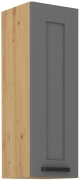 Przejdź do produktu Szafka kuchenna górna 30 G-90 1F ciemny szary/biały mat LUNEA DUSTGREY/AR
