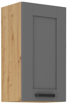 Szafka kuchenna górna 40 G-72 1F ciemny szary mat/ dąb artisan LAURA DUSTGREY/AR