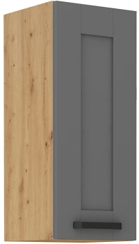 Szafka kuchenna górna 30 G-72 1F ciemny szary mat/dąb artisan LAURA DUSTGREY/AR