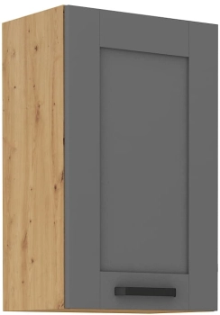 Szafka kuchenna górna 45 G-72 1F ciemny szary mat/ dąb artisan LAURA DUSTGREY/AR