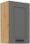 Szafka kuchenna górna 45 G-72 1F ciemny szary mat/ dąb artisan LAURA DUSTGREY/AR