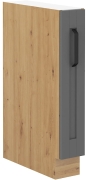 Przejdź do produktu Szafka kuchenna dolna 15 D CARGO BB ciemny szary mat/dab artisan LUNEA DUSTGREY/AR
