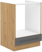 Przejdź do produktu Szafka dolna do zabudowy piekarnika 60 D GAZ BB ciemny szary mat/artisan LUNEA DUSTGREY/AR