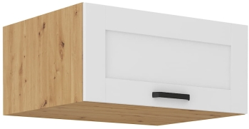Szafka kuchenna górna 80 NAGU-36 1F biały mat / dąb artisan LAURA WH/AR