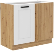 Przejdź do produktu Szafka kuchenna dolna narożna 105 ND 1F BB biały mat /dąb artisan LUNEA WH/AR