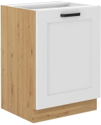Przejdź do produktu Szafka kuchenna dolna 60 D 1F BB biały mat / dąb artisan LUNEA WH/AR