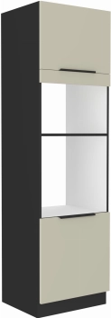 Słupek kuchenny 60 DPM-210 2F kaszmir /czarny mat ARMONA