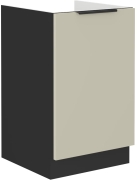 Przejdź do produktu Szafka kuchenna dolna zlewowa 50 ZL 1F BB kaszmir/czarny mat ARRONA