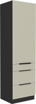 Słupek kuchenny 60 DKS-210 3S 1F kaszmir/czarny mat ARMONA