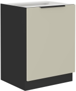 Przejdź do produktu Szafka kuchenna dolna 60 D 1F BB kaszmir/czarny mat ARRONA