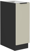 Przejdź do produktu Szafka kuchenna dolna 30 D CARGO BB kaszmir/czarny mat ARRONA