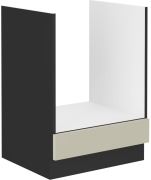 Przejdź do produktu Szafka dolna do zabudowy piekarnika 60 D GAZ BB kaszmir/czarny mat ARRONA