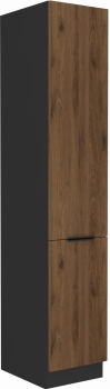 Słupek kuchenny 40 DK-210 2F orzech okapi/czarny mat MONZANA