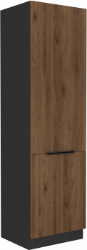 Słupek kuchenny 60 DK-210 2F orzech okapi/czarny mat MONZANA