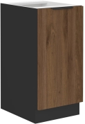 Przejdź do produktu Szafka kuchenna dolna 40 D 1F BB orzech okapi/czarny mat MONZANA