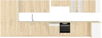 Słupek kuchenny 60 DK-210 2F dąb sonoma SANSA SONOMA