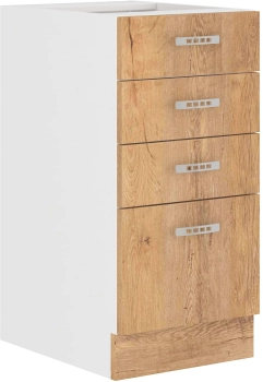 Szafka dolna szufladowa 40 D 4S BB dąb lefkas SANSA LEFKAS