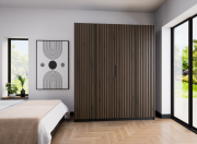 Przejdź do produktu Szafa MAJA 4LAM BL/BL czarny/czarny