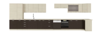 Szafka kuchenna górna 60 G-72 2F dąb ferrara/legno ciemno CHAMONIX
